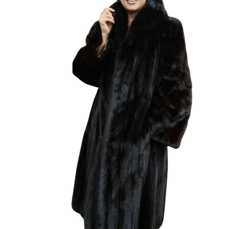 Louis Feraud Mink Fur Coat size 12-14 ~no duties