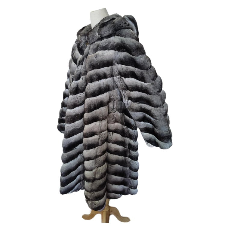 Birger Christensen Empress Chinchilla Fur Coat 18-24/XXL
