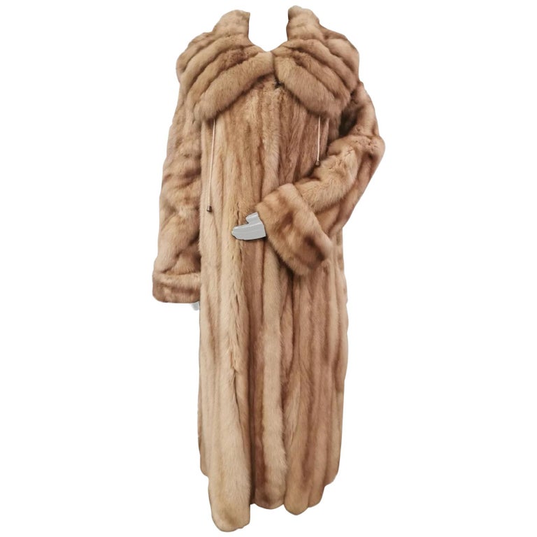 Golden sable Fur Stroller Coat (Size 14/ Large) Brand New ~no duties