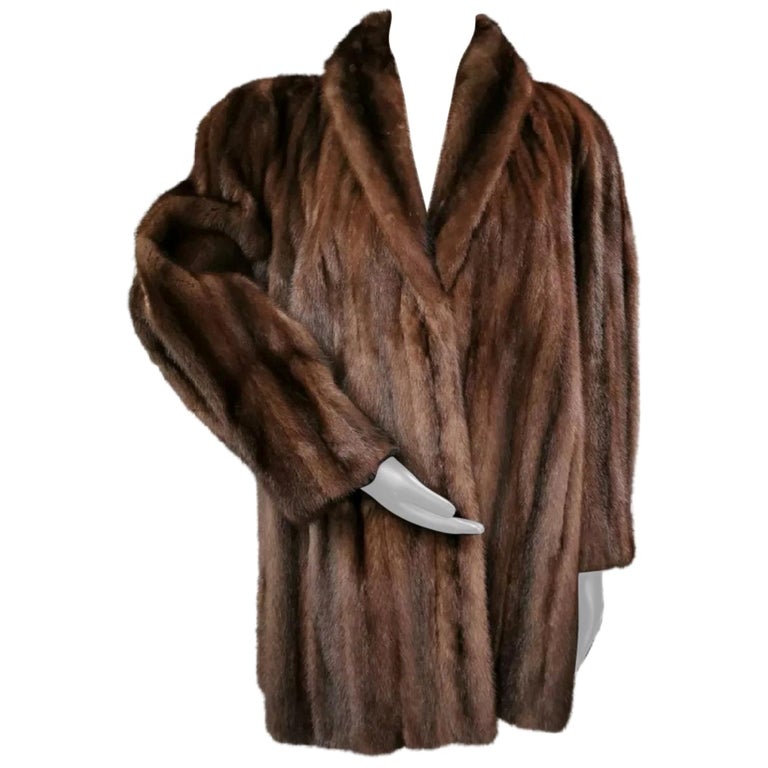 Donna Karan New York Demi Buff Mink Fur Coat (Size 12) ~no duties