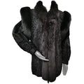 Birger Christensen swarkara with fox fur coat coat 10/M ~no duties
