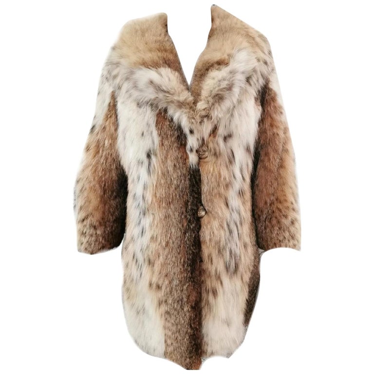 Lynx bob cat fur coat size 6 ~no duties