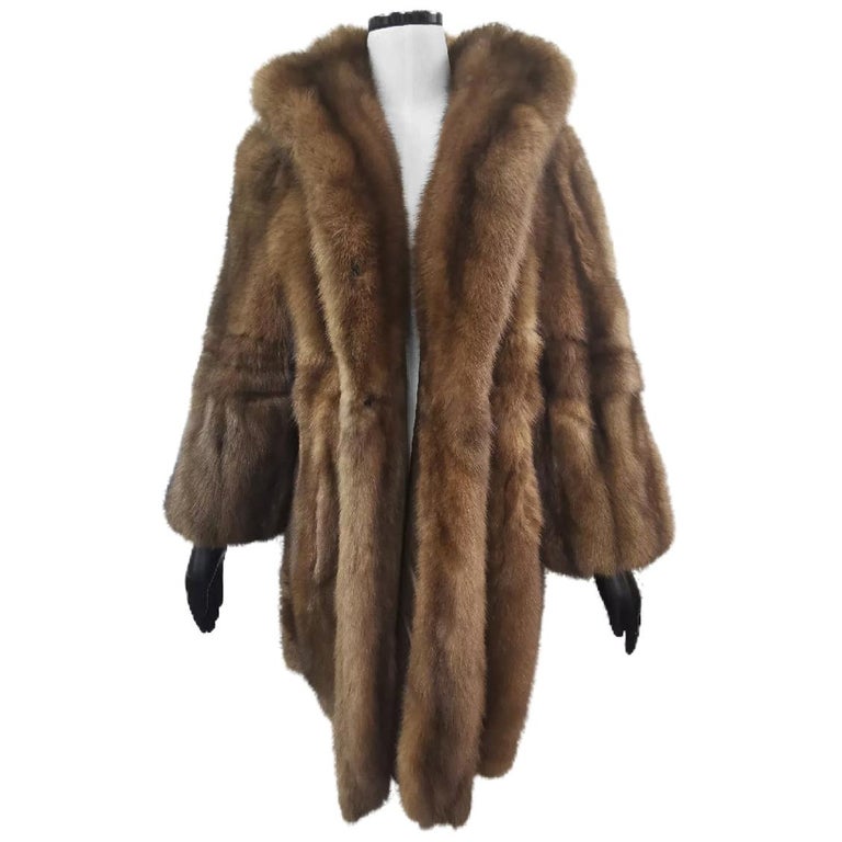 Brand New Sable Fur Coat (Size 20-22 XXL) ~no duties