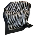 Chinchilla and Mink Fur Blanket (Queen Size 90"x100") Loro Piana ~no duties