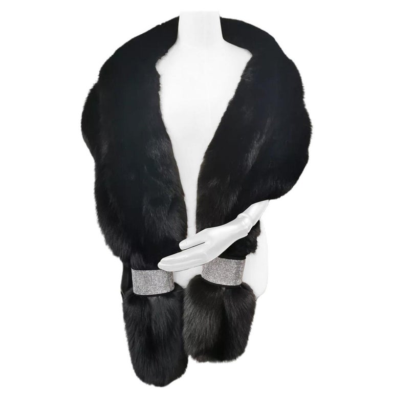 Brand New Holt Renfrew Fox Fur Cape Shrug Stole ~no duties
