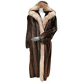 Vincenzo Beaver Fur Hooded Coat With Fox Fur Trim (Size 12-L) ~no duties