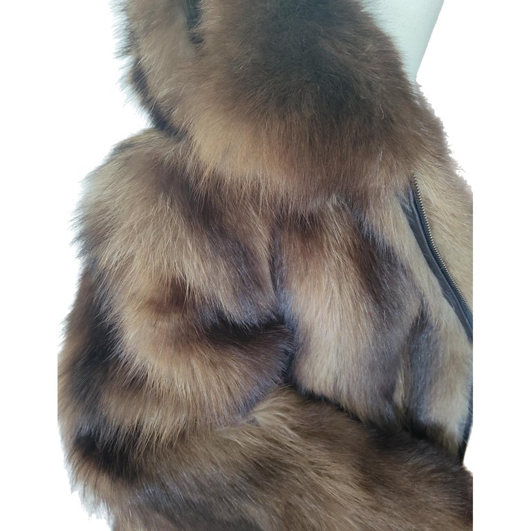 Wolverine fur Fur bomber Coat 44-46 men's L ~no duties