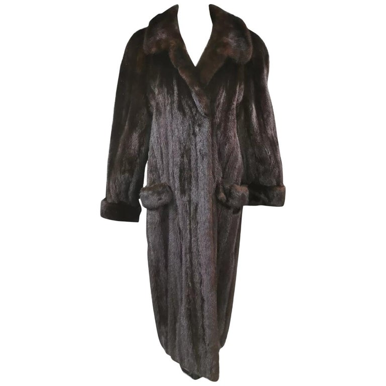 Ranch Mink Fur Full Length Coat (Size 14 - L) ~no duties
