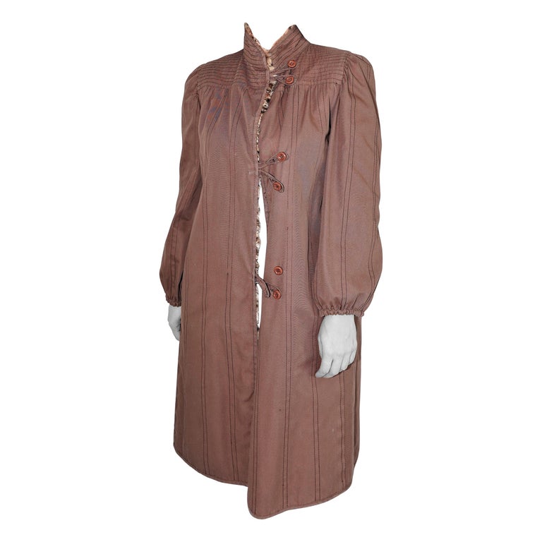 Fendi Rain Coat with Lynx Bobcat lining (Size 10-M) ~no duties