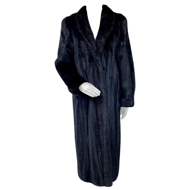 Vincenzo Black Opal Mink Fur Coat (Size 8-S) ~no duties