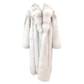 Brand new blue fox fur coat size 16 ~no duties
