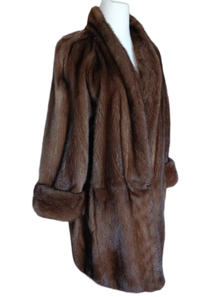 Brand New Mink Fur Coat reversible size 10 (M) ~no duties