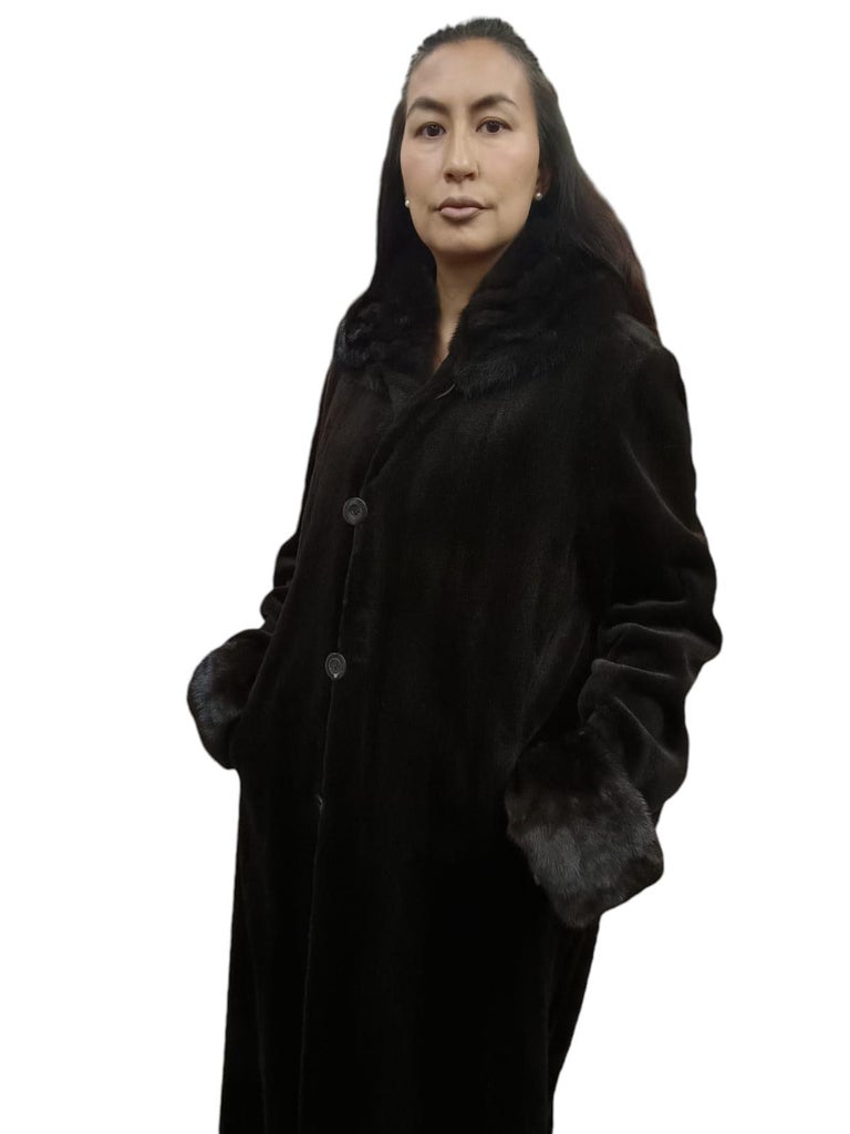 Christian Dior sheared female Mink Fur Coat reversible size 16 ~no duties