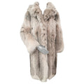 Brand new Montana lynx fur coat with detachable hood size 14 L