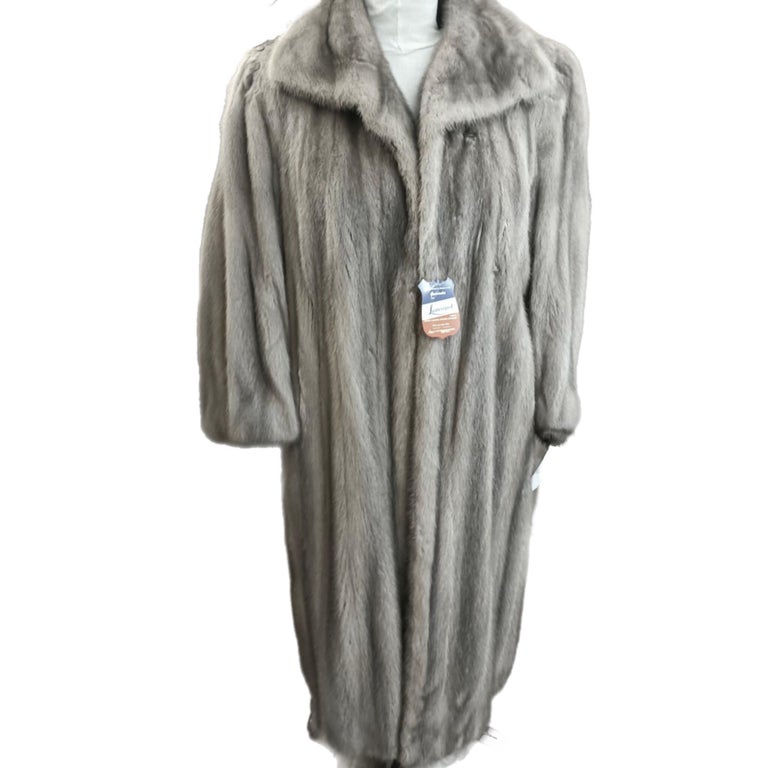 Sapphire Mink Fur Coat size 12 M ~no duties
