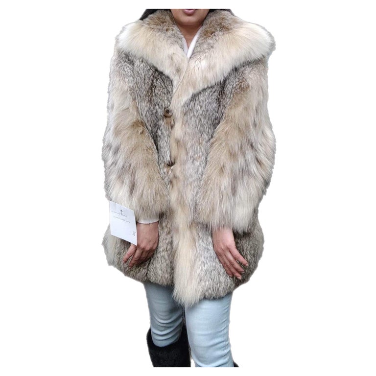 Brand new lightweight lynx fur coat size 10 tags 7999$ ~no duties