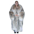 Brand new lightweight Canadian lynx fur coat detachable hood size 24 ~no duties