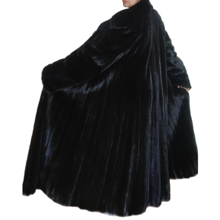 Birger Christensen Ranch Female Mink Fur Trench Coat (Size 14-16 M/L) ~no duties