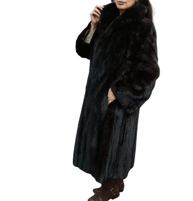Louis Feraud Mink Fur Coat size 12-14 ~no duties