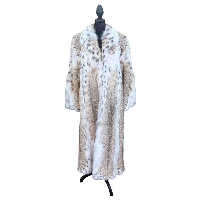 Brand new Louis Feraud Lynx fur coat 12/M ~no duties