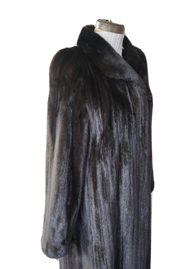 Birger Christensen Ranch Female Mink Fur Trench Coat (Size 14-16 M/L) ~no duties