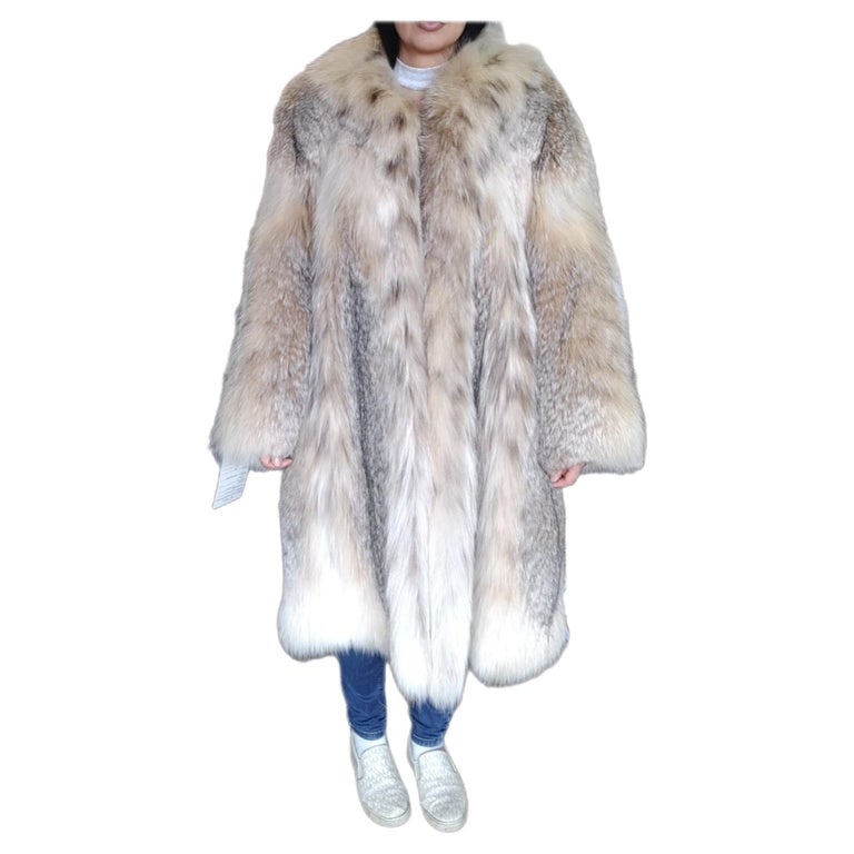 Brand new lightweight lynx fur coat size 18-24 XL ~no duties