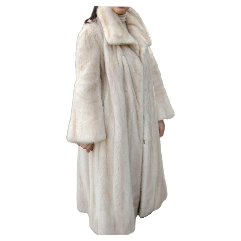 ~Custom made Blush Pastel Mink Fur Coat (Size 12 - L) ~no duties