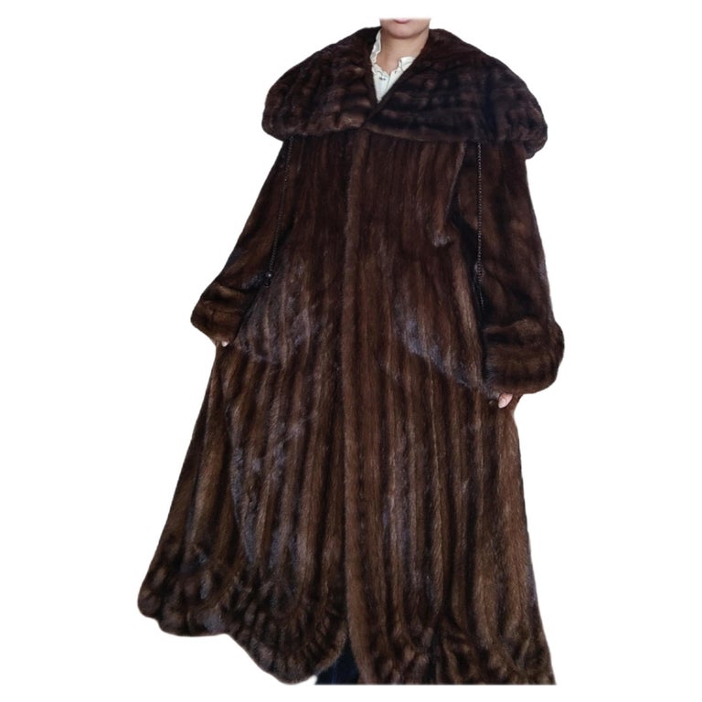 Brand New showroom Demi Buff Mink Fur Swing Coat (Size 24 2XL) ~no duties