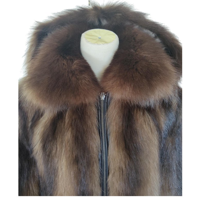 Wolverine fur Fur bomber Coat 44-46 men's L ~no duties