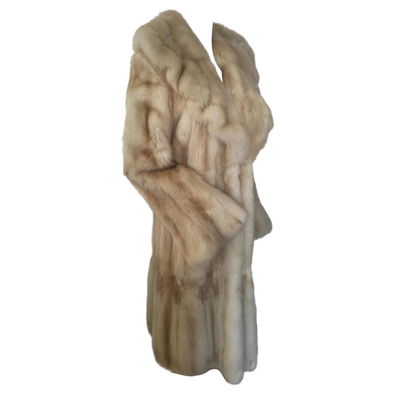 Rare Brand new Bisang Golden sable Fur Coat (Size 4/ S) tags 45000$ ~no duties