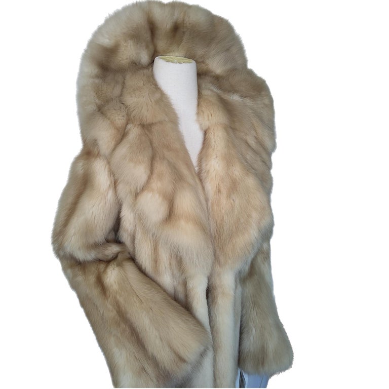 Brand new Bisang Golden sable Fur Coat (Size 10/ M) 45000$ ~no duties