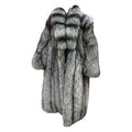 Brand new lightweight saga silver fox fur coat size 18 L ~no duties