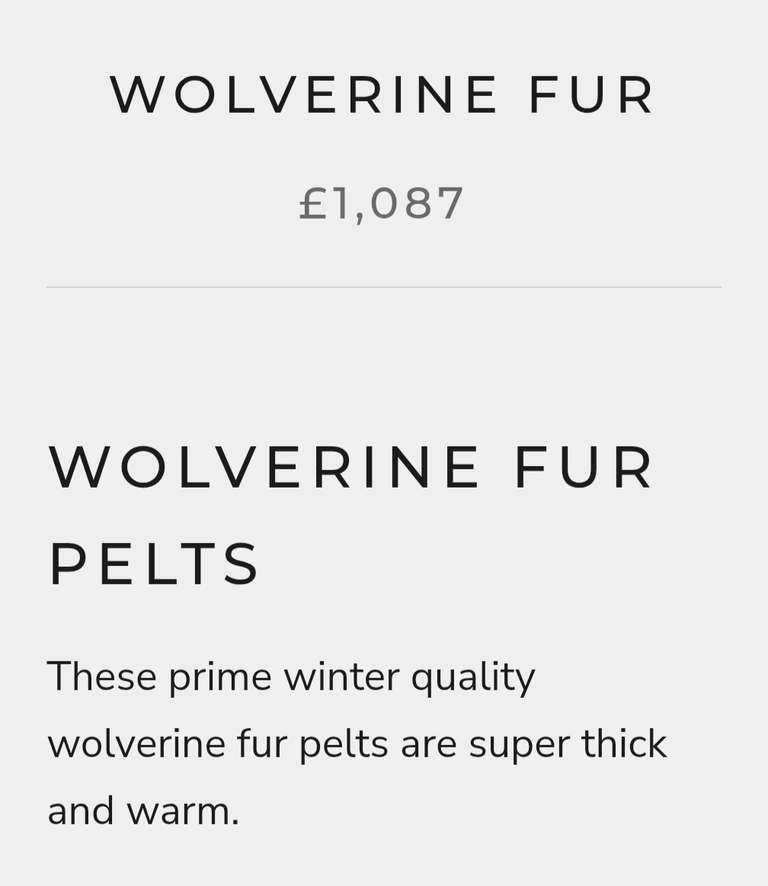 Wolverine fur Fur bomber Coat 44-46 men's L ~no duties