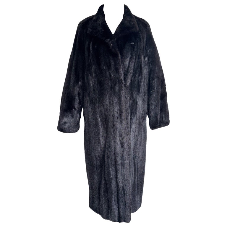 ~vintage Black mink fur coat no duties