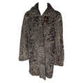 Birger Christensen silver Persian lamb fur coat size 12/M ~no duties