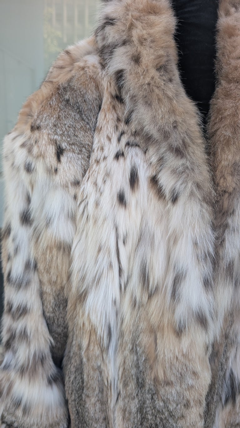 Unisex Brand new bobcat Lynx fur coat 24/XL ~no duties