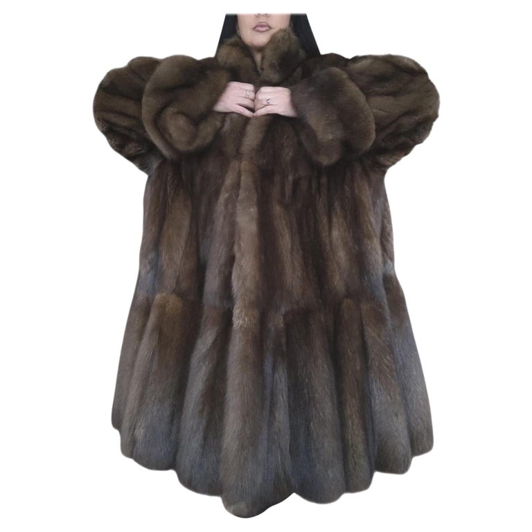 Emperial tortora Russian Sable fur coat size 24 185000$ Dior Label ~no duties
