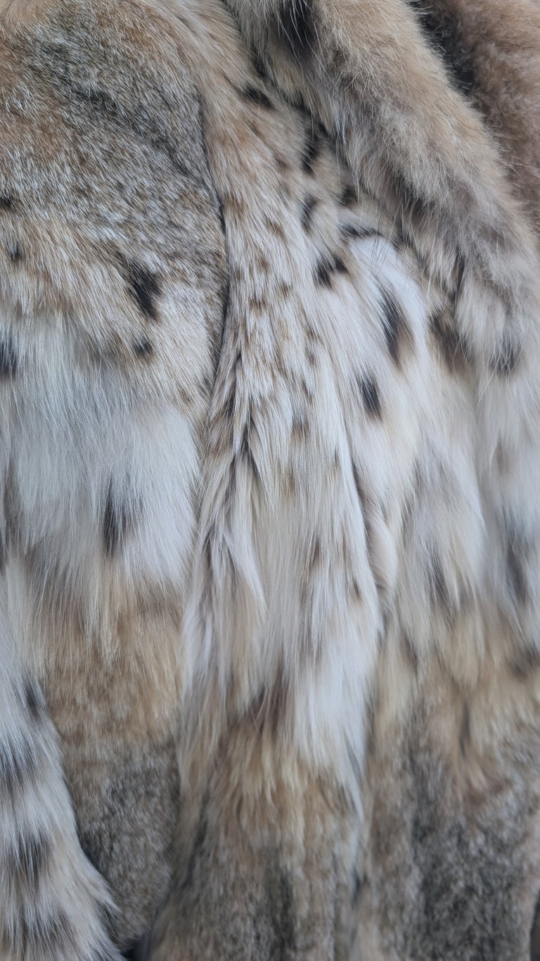 Unisex Brand new bobcat Lynx fur coat 24/XL ~no duties