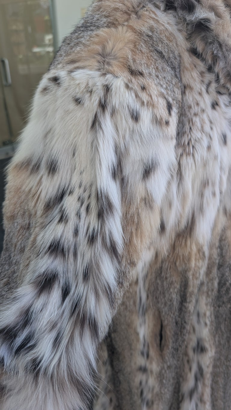 Unisex Brand new bobcat Lynx fur coat 24/XL ~no duties