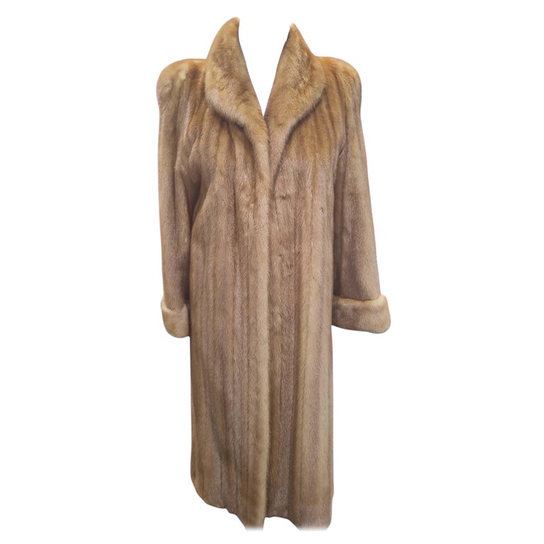 Brand New female Whiskey Mink Fur Coat Women's 12 tagsn 6500$ ~no duties