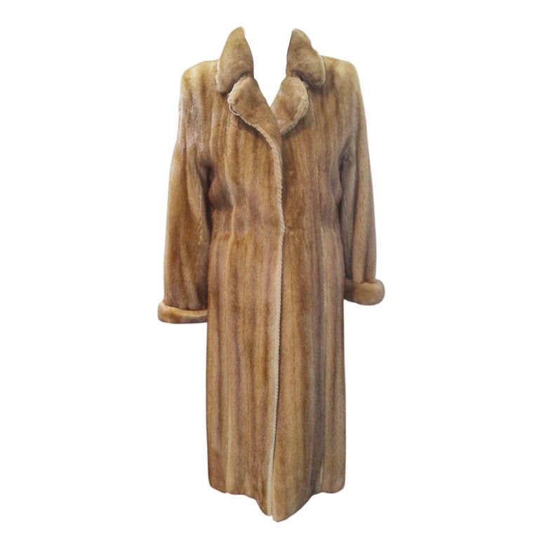Brand new Jean Crissan female whiskey Mink Fur Coat ~no duties