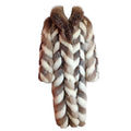 Mint Christian Dior sectional fox fur coat 10/M ~no duties