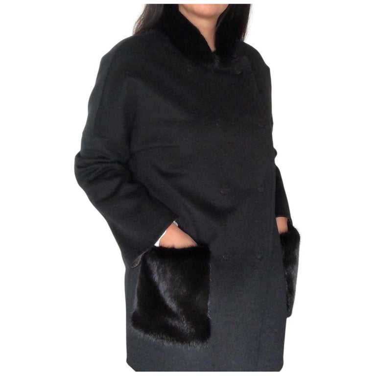 Brand new Loro Piana wool cashmere reversible coat 10/M ~no duties