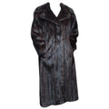 Vintage ranch notch collar mink fur coat 10/M ~no duties