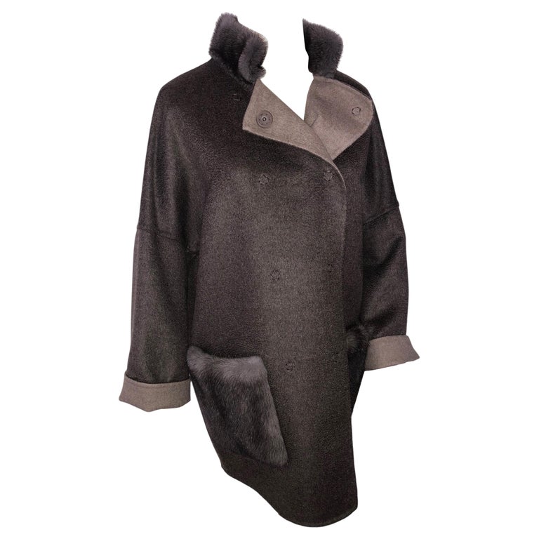 Brand new Loro piana reversible wool cashmere size 6/S ~no duties