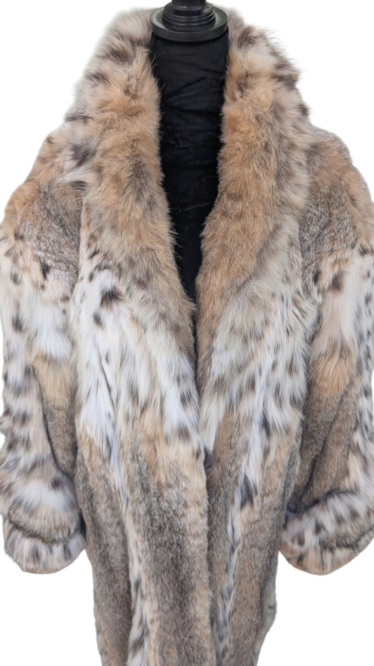 Unisex Brand new bobcat Lynx fur coat 24/XL ~no duties