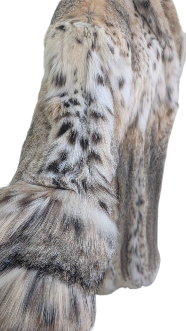 Unisex Brand new bobcat Lynx fur coat 24/XL ~no duties