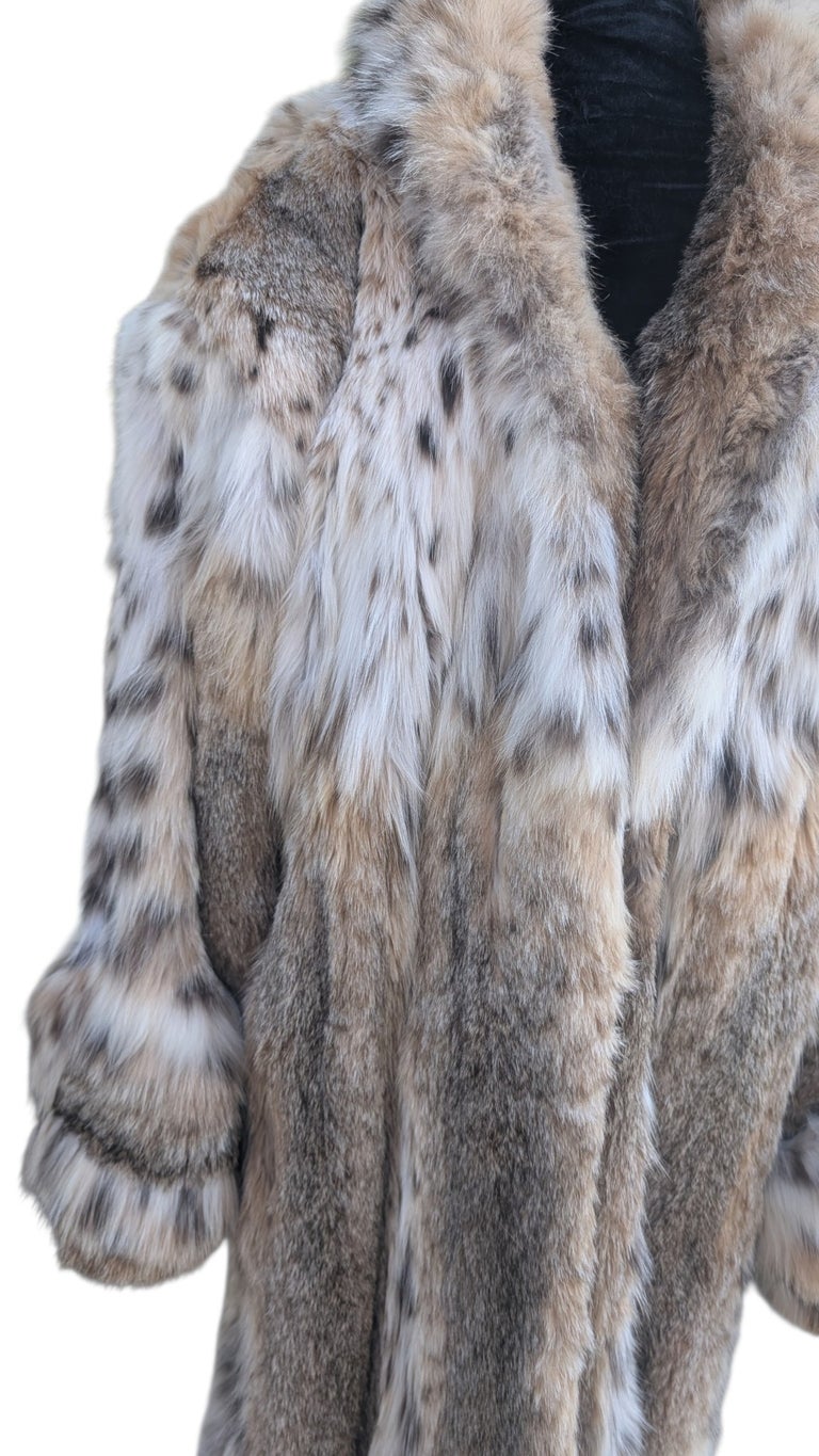 Unisex Brand new bobcat Lynx fur coat 24/XL ~no duties