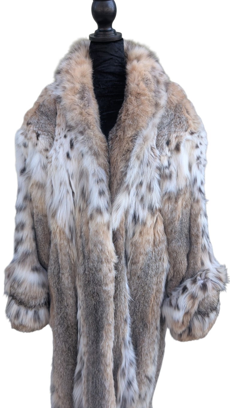 Unisex Brand new bobcat Lynx fur coat 24/XL ~no duties