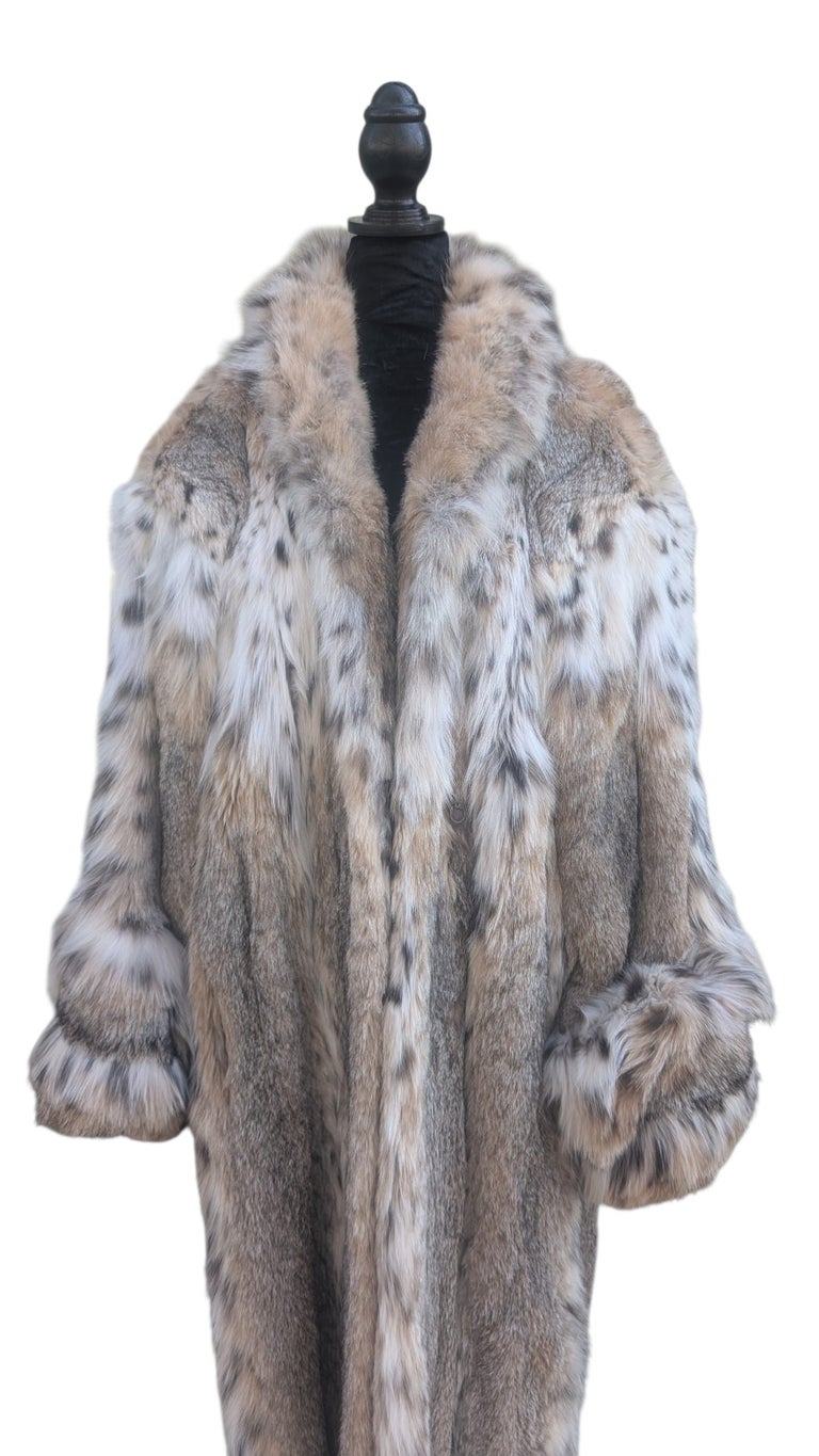 Unisex Brand new bobcat Lynx fur coat 24/XL ~no duties